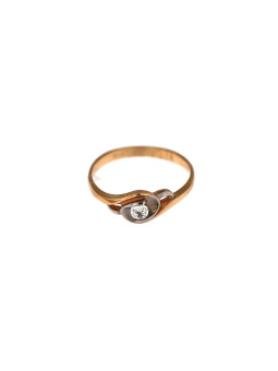 Rose gold zirconia ring DRS01-22-04