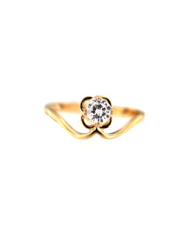 Rose gold zirconia ring DRS01-22-08