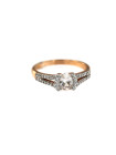Rose gold engagement ring DRS03-01-01 