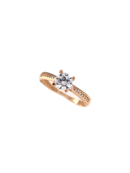 Rose gold engagement ring DRS03-04-20 17.5MM
