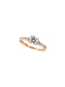 Rose gold engagement ring DRS03-04-21