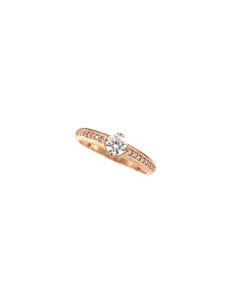 Rose gold engagement ring DRS03-04-22 17MM