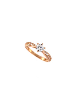 Rose gold engagement ring DRS03-04-25