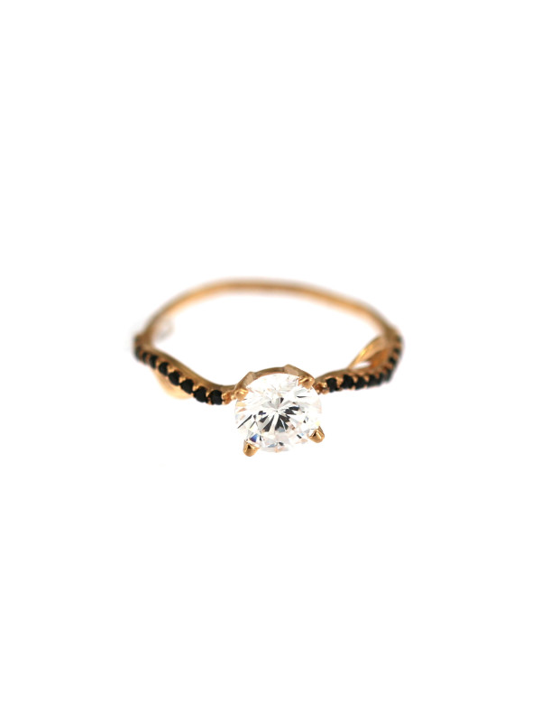 Rose gold zirconia ring DRS03-09-01