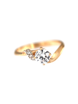Rose gold zirconia ring DRS03-09-03