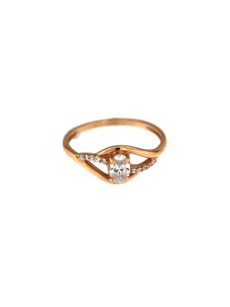 Auksinis žiedas su cirkoniais DRS03-09-05