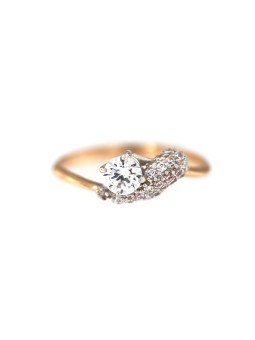 Rose gold zirconia ring DRS03-09-04