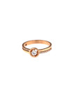 Rose gold zirconia ring DRS03-07-09 