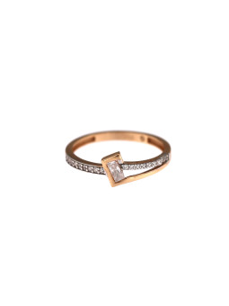 Rose gold engagement ring DRS03-06-07