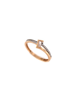 Rose gold engagement ring DRS03-06-07