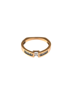 Rose gold engagement ring DRS03-06-05
