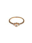 Rose gold engagement ring DRS03-05-05 15.5MM 