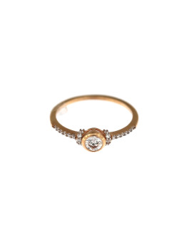 Rose gold engagement ring DRS03-05-05 15.5MM