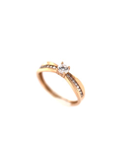 Rose gold engagement ring DRS03-05-12 16MM
