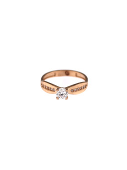 Rose gold engagement ring DRS03-05-14 15.5MM