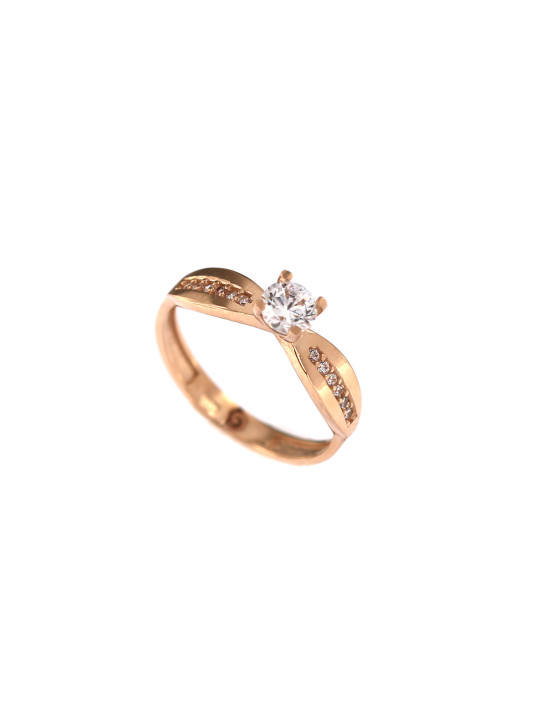 Rose gold engagement ring DRS03-05-14 15.5MM