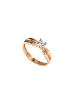Rose gold engagement ring DRS03-05-14 15.5MM