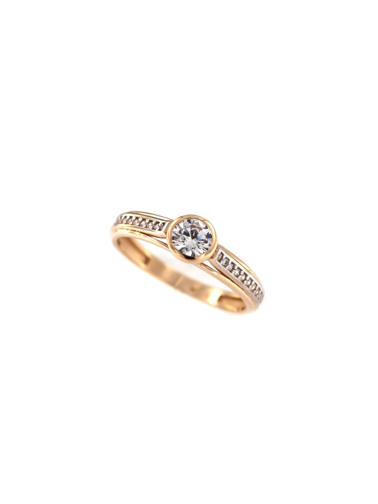 Rose gold engagement ring DRS03-05-15 17.5MM