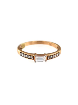 Rose gold engagement ring DRS03-06-01