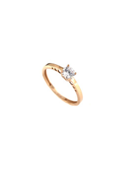 Rose gold engagement ring DRS01-01-66 16MM
