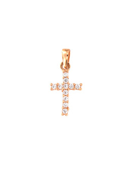 Rose gold cross pendant ARK04-25