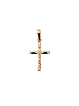 Rose gold cross pendant ARK04-26