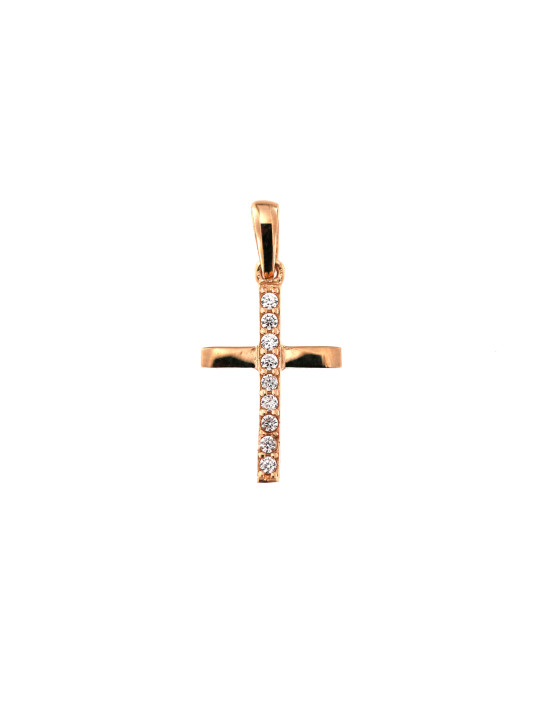 Rose gold cross pendant ARK04-26