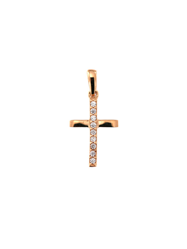 Rose gold cross pendant ARK04-26