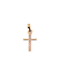 Rose gold cross pendant ARK04-27
