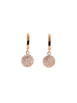 Rose gold drop earrings BRA05-01-12
