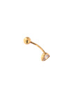 Yellow gold belly ring GG03-02 