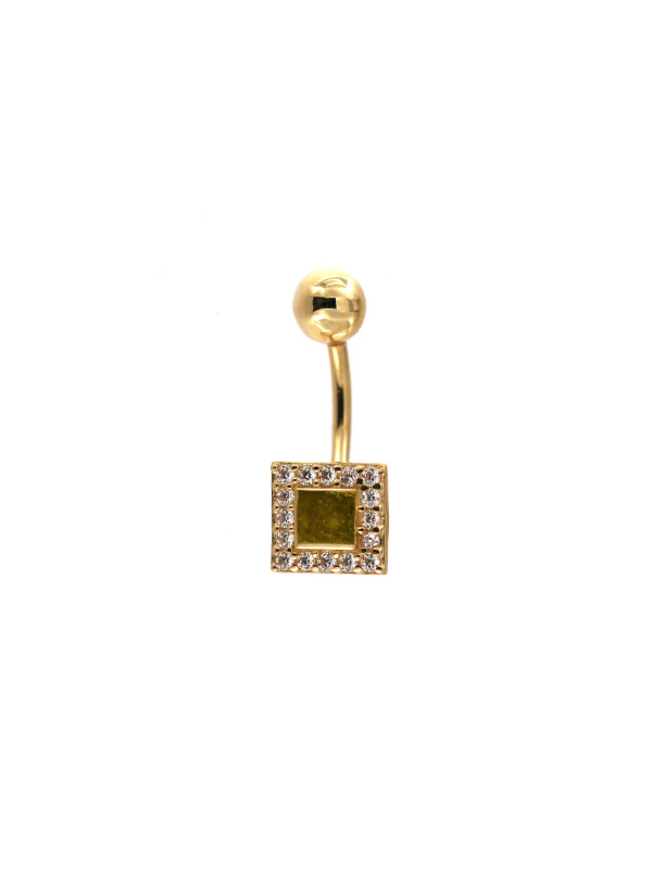 Yellow gold belly ring GG05-01