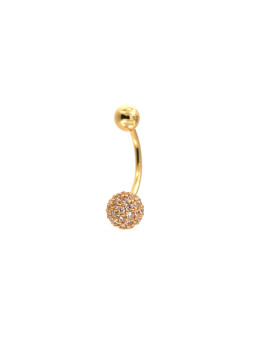 Yellow gold belly ring GG06-01