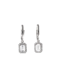 White gold drop earrings BBA03-06-01
