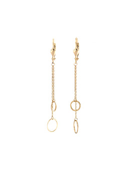 Yellow gold drop earrings BGA04-04-11