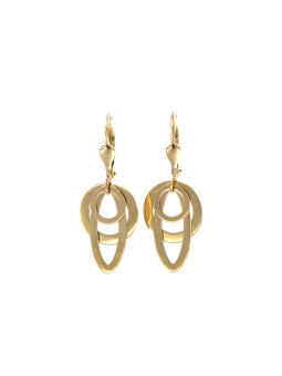 Yellow gold drop earrings BGA04-05-03