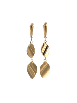 Yellow gold drop earrings BGA04-11-04