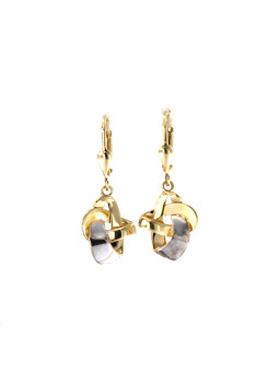 Yellow gold drop earrings BGA04-13-01
