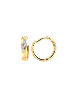 Yellow gold hoop earrings BGR01-05-12