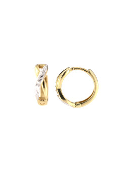 Yellow gold hoop earrings BGR01-05-13