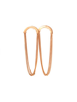 Rose gold pin earrings BRV11-09-02