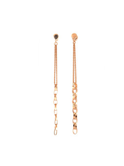 Rose gold pin earrings BRV11-09-01