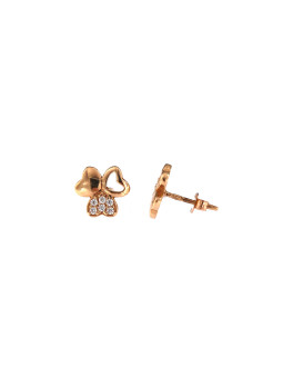 Rose gold pin earrings BRV07-16-04