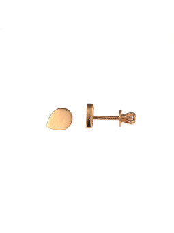 Rose gold zirconia stud earrings BRV04-07-04