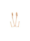 Rose gold pearl earrings BRP01-10-02 