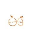 Rose gold pearl earrings BRP01-10-01 