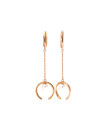 Rose gold pearl earrings BRP01-09-03 