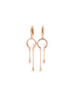 Rose gold pearl earrings BRP01-09-02 