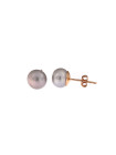 Rose gold pearl earrings BRP01-05-15 