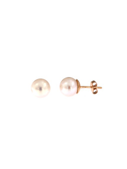 Rose gold pearl earrings BRP01-05-12